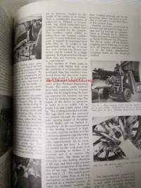Finnish Paper and Timber 1953 -sidottu vuosikerta - sis. &quot;Lentoposti versio&quot; painettu ohuelle paperille