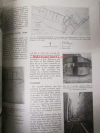 Finnish Paper and Timber 1953 -sidottu vuosikerta - sis. &quot;Lentoposti versio&quot; painettu ohuelle paperille