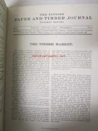 Finnish Paper and Timber Journal 1936 kuukausi raportit -sidottu vuosikerta