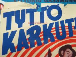 Tyttö karkuteillä - Flickan sa nej, pääosissa Ella Raines, Rod Cameron, Broderick Crawford, Frank McHugh, George Cleveland, Nana Bryant, Joan Fulton -elokuvajuliste