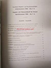 Suomen Paperi- ja Puutavaralehti / Pappers- och trävarutidskrift för Finland / The finnish paper and timber journal 1945, paperiteollisuuden ja puutavara-alan