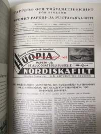 Suomen Paperi- ja Puutavaralehti / Pappers- och trävarutidskrift för Finland / The finnish paper and timber journal 1944, paperiteollisuuden ja puutavara-alan