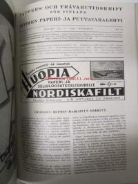 Suomen Paperi- ja Puutavaralehti / Pappers- och trävarutidskrift för Finland / The finnish paper and timber journal 1943, paperiteollisuuden ja puutavara-alan