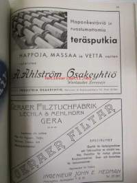 Suomen Paperi- ja Puutavaralehti / Pappers- och trävarutidskrift för Finland / The finnish paper and timber journal 1940, paperiteollisuuden ja puutavara-alan