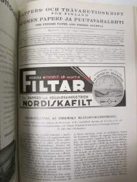 Suomen Paperi- ja Puutavaralehti / Pappers- och trävarutidskrift för Finland / The finnish paper and timber journal 1940, paperiteollisuuden ja puutavara-alan