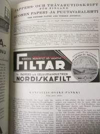 Suomen Paperi- ja Puutavaralehti / Pappers- och trävarutidskrift för Finland / The finnish paper and timber journal 1940, paperiteollisuuden ja puutavara-alan