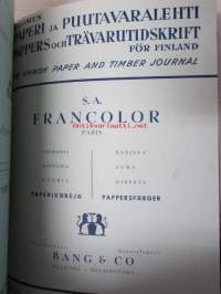 Suomen Paperi- ja Puutavaralehti / Pappers- och trävarutidskrift för Finland / The finnish paper and timber journal 1948, paperiteollisuuden ja puutavara-alan