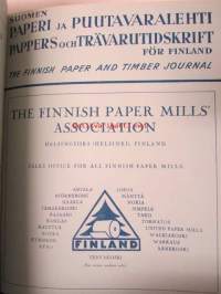 Suomen Paperi- ja Puutavaralehti / Pappers- och trävarutidskrift för Finland / The finnish paper and timber journal 1948, paperiteollisuuden ja puutavara-alan