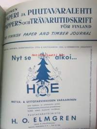 Suomen Paperi- ja Puutavaralehti / Pappers- och trävarutidskrift för Finland / The finnish paper and timber journal 1947, paperiteollisuuden ja puutavara-alan