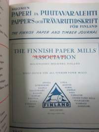 Suomen Paperi- ja Puutavaralehti / Pappers- och trävarutidskrift för Finland / The finnish paper and timber journal 1947, paperiteollisuuden ja puutavara-alan