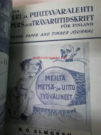 Suomen Paperi- ja Puutavaralehti / Pappers- och trävarutidskrift för Finland / The finnish paper and timber journal 1947, paperiteollisuuden ja puutavara-alan