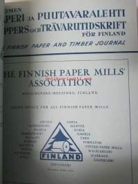 Suomen Paperi- ja Puutavaralehti / Pappers- och trävarutidskrift för Finland / The finnish paper and timber journal 1947, paperiteollisuuden ja puutavara-alan