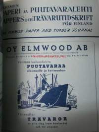 Suomen Paperi- ja Puutavaralehti / Pappers- och trävarutidskrift för Finland / The finnish paper and timber journal 1947, paperiteollisuuden ja puutavara-alan