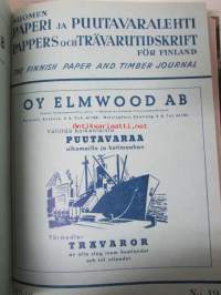 Suomen Paperi- ja Puutavaralehti / Pappers- och trävarutidskrift för Finland / The finnish paper and timber journal 1946, paperiteollisuuden ja puutavara-alan