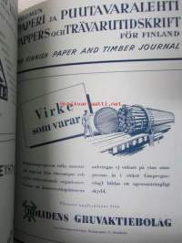 Suomen Paperi- ja Puutavaralehti / Pappers- och trävarutidskrift för Finland / The finnish paper and timber journal 1946, paperiteollisuuden ja puutavara-alan