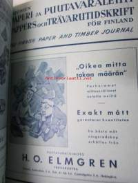 Suomen Paperi- ja Puutavaralehti / Pappers- och trävarutidskrift för Finland / The finnish paper and timber journal 1946, paperiteollisuuden ja puutavara-alan