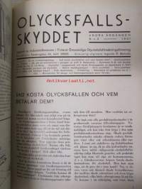 Olycksfallsskyddet 1931 / Tapaturmasuojelu -sidottu vuosikerta -annual volume