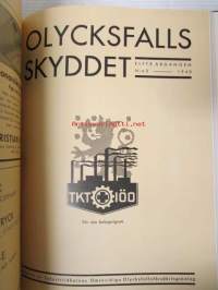 Olycksfallsskyddet 1939-40 / Tapaturmasuojelu -sidottu vuosikerta -annual volume