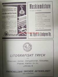 Teknikervärlden 1934 -sidottu vuosikerta