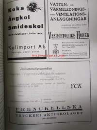 Teknikervärlden 1937 -sidottu vuosikerta