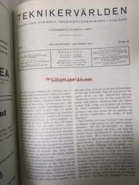 Teknikervärlden 1937 -sidottu vuosikerta