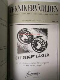 Teknikervärlden 1944-45 -sidottu vuosikerta