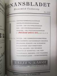 Finansbladet 1938 -sidottu vuosikerta