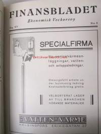 Finansbladet 1938 -sidottu vuosikerta