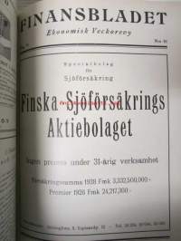 Finansbladet 1929 -sidottu vuosikerta