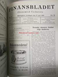 Finansbladet 1929 -sidottu vuosikerta