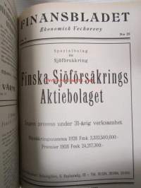 Finansbladet 1929 -sidottu vuosikerta