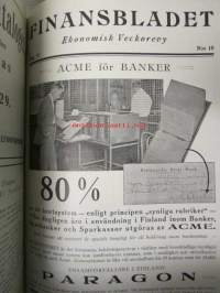 Finansbladet 1929 -sidottu vuosikerta