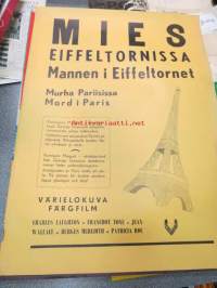 Mies Eiffeltornissa / Murha Pariisissa - Mannen i Eiffeltornet / Mord i Paris -elokuvajuliste, Charles Laughton, Franchot Tone, Jean Wallace, Burges Meredith