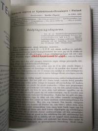 Epione 1945 - Suomen Sairaanhoitajanyhdistys / Sjuksköterskeföreningen i Finland, suomen- ja ruotsinkielinen jäsenlehti -sidottu vuosikerta