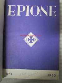 Epione 1950 - Suomen Sairaanhoitajanyhdistys / Sjuksköterskeföreningen i Finland, suomen- ja ruotsinkielinen jäsenlehti -sidottu vuosikerta