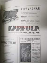 Forstlig Tidskrift 1933, Metsäalan ammattilehti -sidottu vuosikerta