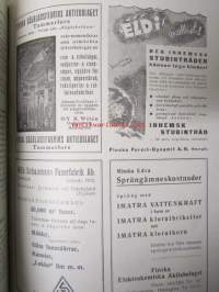 Forstlig Tidskrift 1936, metsäalan ammattilehti -sidottu vuosikerta