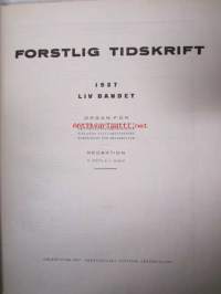 Forstlig Tidskrift 1937, metsäalan ammattilehti -sidottu vuosikerta