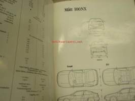 Nissan 100NX -myyntiesite / brochure