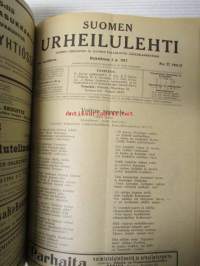 Suomen Urheilulehti 1916-17 (1.10.1916-1.10.1917) -20. sidottu vuosikerta