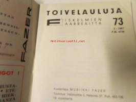 Toivelauluja 73