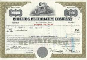 Phillips Petroleum Co   osakekirja  USA 1976