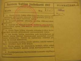 Suomen Valtion jauhokortti 1917