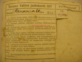 Suomen Valtion jauhokortti 1917