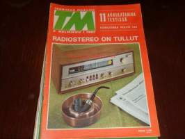 Tekniikan Maailma 2/1967 helmikuu radiostereo, 11 akkulataajaa testissä, koeajossa Volvo 144