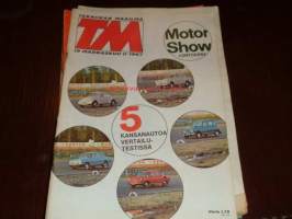 Tekniikan Maailma 19/1967 marraskuu II 5 kansanautoa vertailussa, motor show Lontoossa, tyttöjä tyttöjä