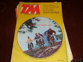 Tekniikan Maailma 14/1967 elokuu II koeajossa kaksitahtisten viimeinen mohikaani Wartburg, mopedit maastossa, metallien hitsaaminen räjäyttämällä