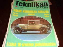 Tekniikan Maailma 20/1968 kolme koeajoa Ford A Coupe, Saab 99, Lancia Fulvia, lisänä 16-sivuinen joululukemisto