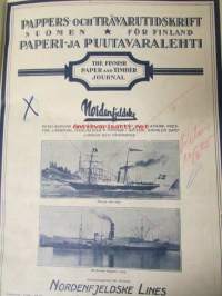 Pappers- och trävarutidskrift för Finland / The finnish paper and timber journal 1925, Suomen Paperi- ja Puutavaralehti paperiteollisuuden ja puutavara-alan