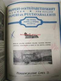 Pappers- och trävarutidskrift för Finland / The finnish paper and timber journal 1925, Suomen Paperi- ja Puutavaralehti paperiteollisuuden ja puutavara-alan